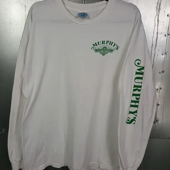 Murphys Pub Arizona Vintage 90s Long Sleeve Cartoon Shirt XL Funny Animal Bar - Picture 6 of 6